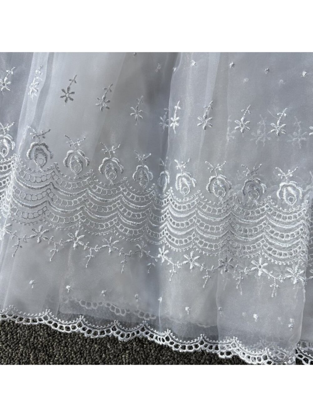 NWT ELENA DO VALE Couture Baby Girl 3-6M Emily White Christening Gown Vintage - Picture 4 of 11